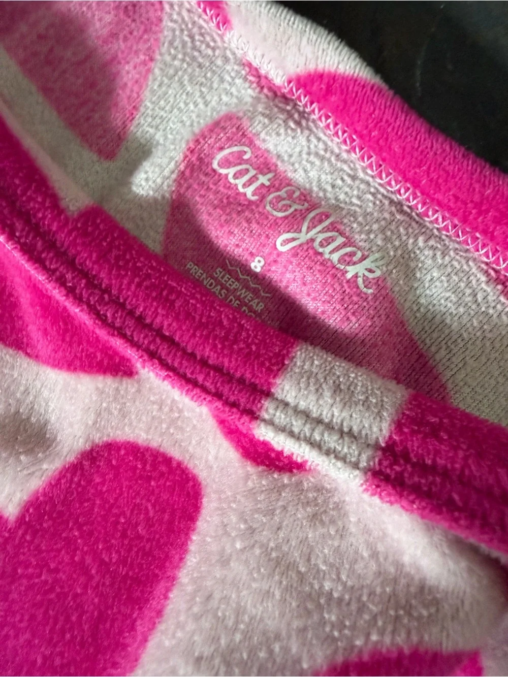 Reshee 4 Piece Girls Pajama Bundle Size 8 / 6-7Y Hearts Tulips